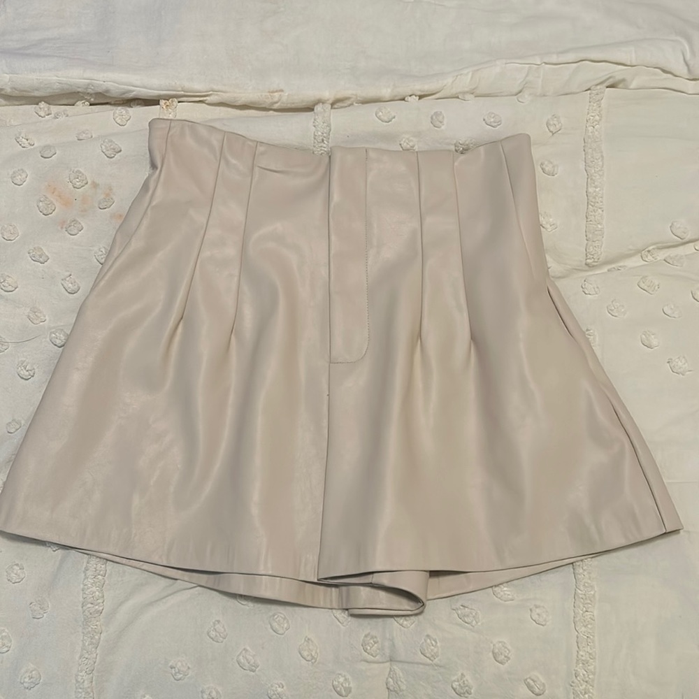 Large leather shorts